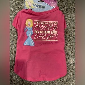 DogTread Dolly Parton Doggy Parton "It Costs A Lot Of Money...”  Dog Tshirt